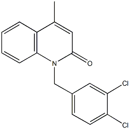 1-(3,4-dichlorobenzyl)-4-methyl-2(1H)-quinolinone 结构式