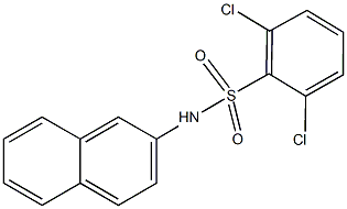 2,6-dichloro-N-(2-naphthyl)benzenesulfonamide 结构式