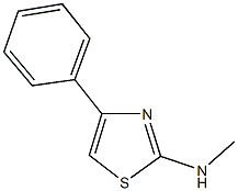 2-(甲氨基)-4-苯基-噻唑 结构式