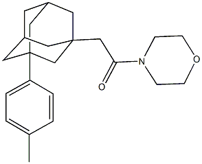 4-{[3-(4-methylphenyl)-1-adamantyl]acetyl}morpholine 结构式