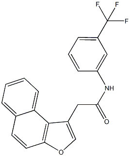 2-naphtho[2,1-b]furan-1-yl-N-[3-(trifluoromethyl)phenyl]acetamide 结构式