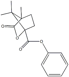 phenyl 4,7,7-trimethyl-3-oxo-2-oxabicyclo[2.2.1]heptane-1-carboxylate 结构式