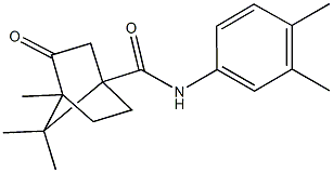 N-(3,4-dimethylphenyl)-4,7,7-trimethyl-3-oxobicyclo[2.2.1]heptane-1-carboxamide 结构式