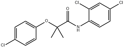 2-(4-chlorophenoxy)-N-(2,4-dichlorophenyl)-2-methylpropanamide 结构式