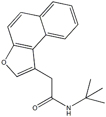 N-(tert-butyl)-2-naphtho[2,1-b]furan-1-ylacetamide 结构式