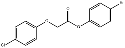 4-bromophenyl (4-chlorophenoxy)acetate 结构式