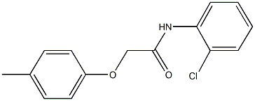 N-(2-chlorophenyl)-2-(4-methylphenoxy)acetamide 结构式