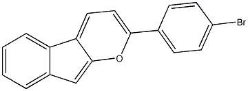 2-(4-bromophenyl)indeno[2,1-b]pyran 结构式
