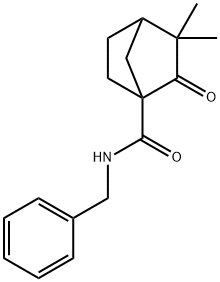 N-benzyl-3,3-dimethyl-2-oxobicyclo[2.2.1]heptane-1-carboxamide 结构式
