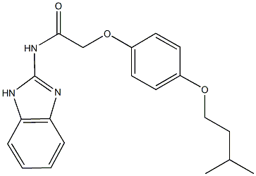 N-(1H-benzimidazol-2-yl)-2-[4-(isopentyloxy)phenoxy]acetamide 结构式