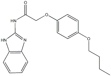 N-(1H-benzimidazol-2-yl)-2-(4-butoxyphenoxy)acetamide 结构式