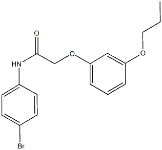 N-(4-bromophenyl)-2-(3-propoxyphenoxy)acetamide 结构式