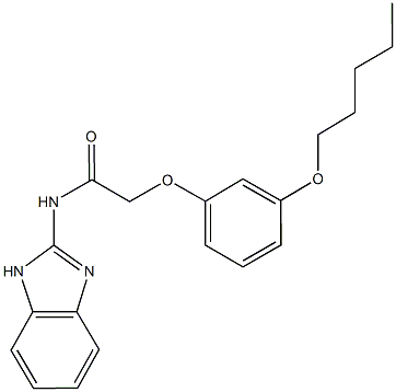 N-(1H-benzimidazol-2-yl)-2-[3-(pentyloxy)phenoxy]acetamide 结构式