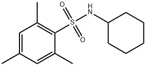 N-cyclohexyl-2,4,6-trimethylbenzenesulfonamide 结构式