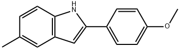 2-(4-methoxyphenyl)-5-methyl-1H-indole 结构式