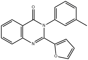 2-(2-furyl)-3-(3-methylphenyl)-4(3H)-quinazolinone 结构式