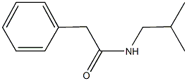 N-(2-methylpropyl)-2-phenylacetamide 结构式