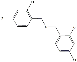 bis(2,4-dichlorobenzyl) sulfide 结构式