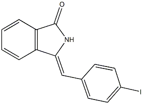 3-(4-iodobenzylidene)-1-isoindolinone 结构式