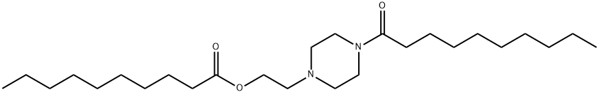 2-(4-decanoyl-1-piperazinyl)ethyl decanoate 结构式