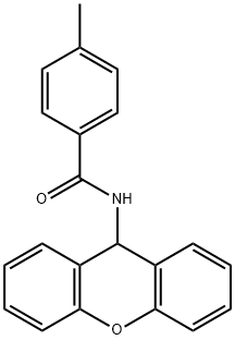 4-methyl-N-(9H-xanthen-9-yl)benzamide 结构式