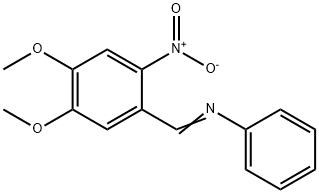 N-(4,5-dimethoxy-2-nitrobenzylidene)aniline 结构式
