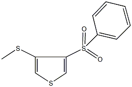 3-(methylsulfanyl)-4-(phenylsulfonyl)thiophene 结构式