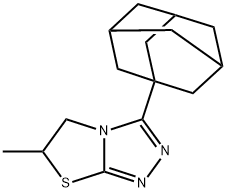 3-(1-adamantyl)-6-methyl-5,6-dihydro[1,3]thiazolo[2,3-c][1,2,4]triazole 结构式