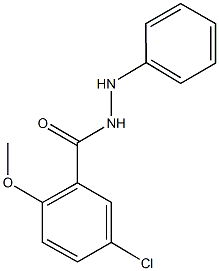 5-chloro-2-methoxy-N'-phenylbenzohydrazide 结构式