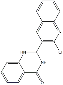 2-(2-chloro-3-quinolinyl)-2,3-dihydro-4(1H)-quinazolinone 结构式