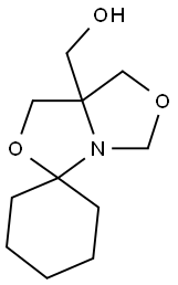 7a-(hydroxymethyl)dihydrospiro[1H-[1,3]oxazolo[3,4-c][1,3]oxazole3,1'-cyclohexane] 结构式