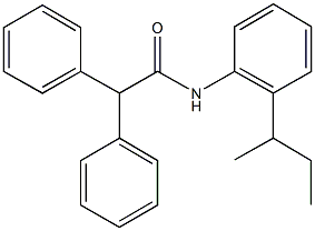 N-(2-sec-butylphenyl)-2,2-diphenylacetamide 结构式