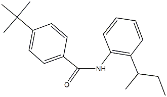 4-tert-butyl-N-(2-sec-butylphenyl)benzamide 结构式
