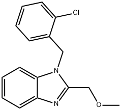 [1-(2-chlorobenzyl)-1H-benzimidazol-2-yl]methyl methyl ether 结构式