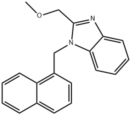 methyl [1-(1-naphthylmethyl)-1H-benzimidazol-2-yl]methyl ether 结构式