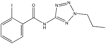 2-iodo-N-(2-propyl-2H-tetraazol-5-yl)benzamide 结构式