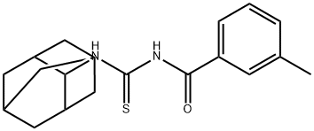 N-(2-adamantyl)-N'-(3-methylbenzoyl)thiourea 结构式