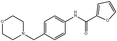 N-[4-(morpholin-4-ylmethyl)phenyl]-2-furamide 结构式