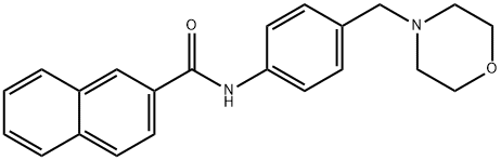 N-[4-(morpholin-4-ylmethyl)phenyl]-2-naphthamide 结构式