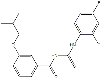 N-(2,4-difluorophenyl)-N'-(3-isobutoxybenzoyl)thiourea 结构式