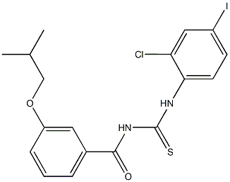 N-(2-chloro-4-iodophenyl)-N'-(3-isobutoxybenzoyl)thiourea 结构式