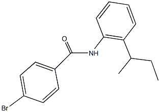 4-bromo-N-(2-sec-butylphenyl)benzamide 结构式