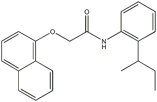 N-(2-sec-butylphenyl)-2-(1-naphthyloxy)acetamide 结构式