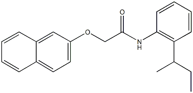 N-(2-sec-butylphenyl)-2-(2-naphthyloxy)acetamide 结构式