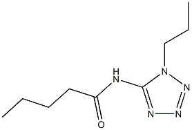 N-(1-propyl-1H-tetraazol-5-yl)pentanamide 结构式