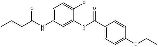 N-[5-(butyrylamino)-2-chlorophenyl]-4-ethoxybenzamide 结构式