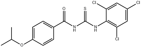 N-(4-isopropoxybenzoyl)-N'-(2,4,6-trichlorophenyl)thiourea 结构式