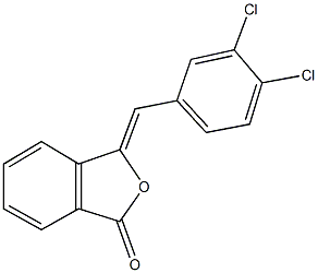 3-(3,4-DICHLOROBENZYLIDENE)-2-BENZOFURAN-1(3H)-ONE 结构式