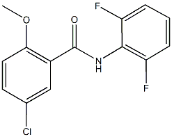 5-chloro-N-(2,6-difluorophenyl)-2-methoxybenzamide 结构式