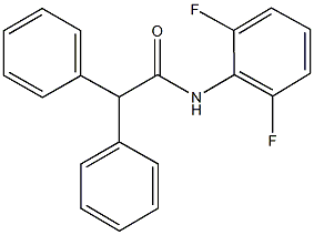 N-(2,6-difluorophenyl)-2,2-diphenylacetamide 结构式